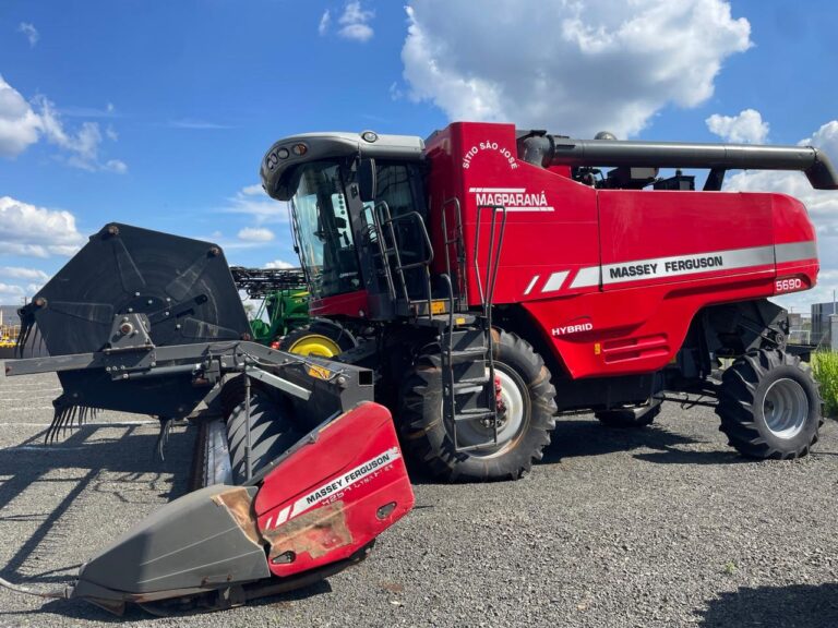 Colheitadeira Massey Ferguson – MF 5690, 1510 Horas, 25 pés. Fabricação 2021