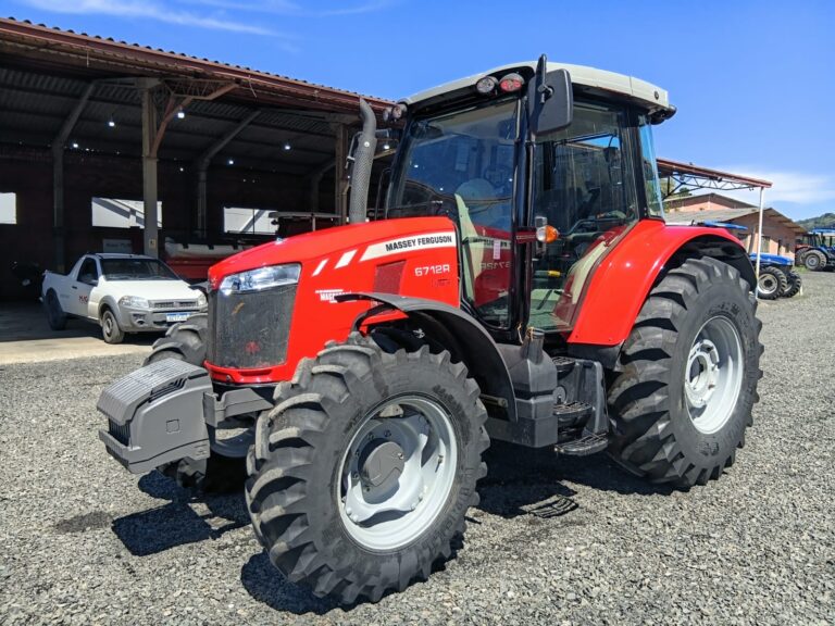 Trator Massey Ferguson – MF 6712 R Dyna 4, 125 CV, 2025 Horas, Cabinado, Pré Disposto. Fabricação 2020 – US200332